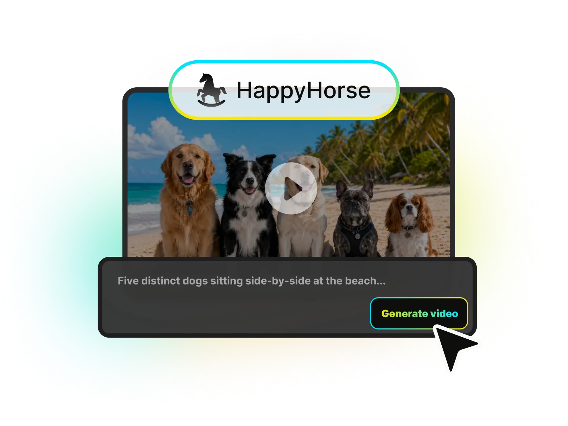 Video generation with native audio-video synthesis in a single pass
